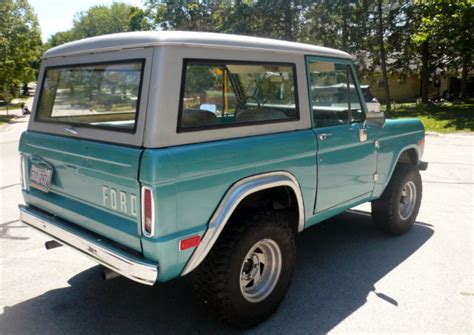 Ford Bronco Suv 1974 Teal For Sale 1974 Ford Early Bronco Rust Free