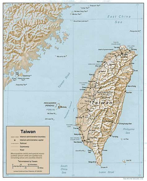 Taiwan Map Tourist Attractions