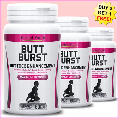 Bigger Butt Enlargement Enhancement Firmer Fuller Larger Booty Bum