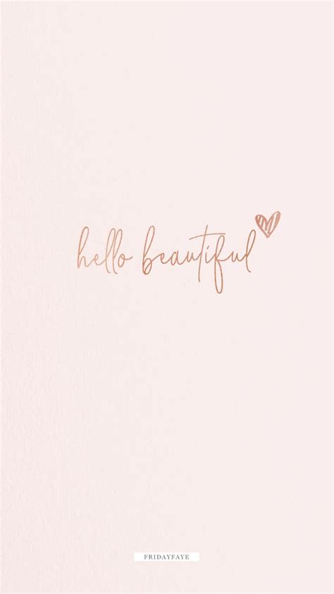 Hello Beautiful Wallpaper Hello Beautiful Quotes Quote Aesthetic