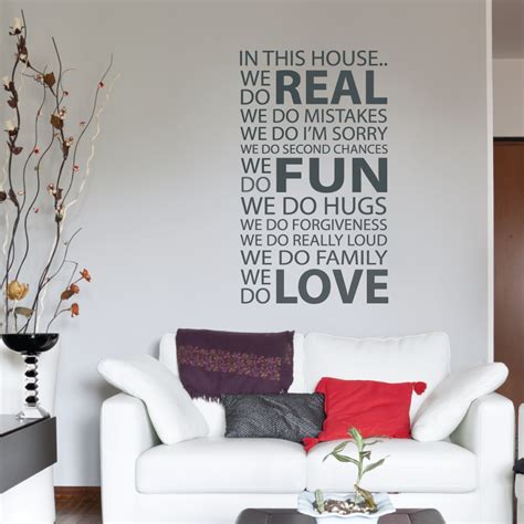 In This House We Do Wall Sticker By Wallboss Wallboss Wall Stickers Wall Art Stickers Uk