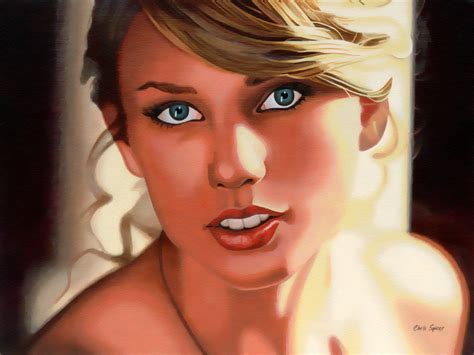Taylor Swift Painting By Christopher Spicer Cbspicer Art