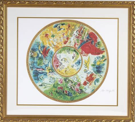 Comes with the original coa and paperwork. Marc Chagall Paris Opera Ceiling LE Art Lithograph sold at ...