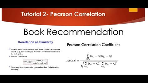 Tutorial Book Recommendation System Using Pearson Correlation YouTube