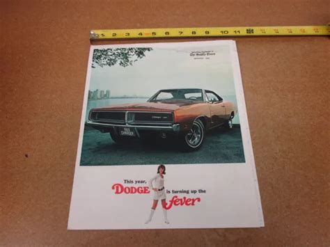 1969 Dodge Charger Coronet Dart Polara Sales Brochure 8 Pg Original