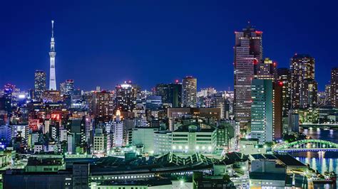 Tokyo Skyline Night Wallpaper