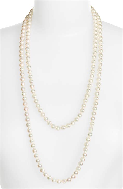 Majorica 7mm Round Pearl Endless Rope Necklace Nordstrom