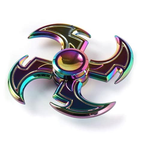 Axe Shape Rainbow Fidget Toy Hand Spinner Fidget Spinner Rainbow Fidget Spinner Cool Fidget