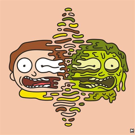 Rick And Morty Personajes De Rick Y Morty Dibujos Psicodélicos
