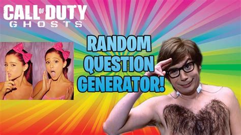 Sometimes, you don't know what to talk about, the generator will generate many questions for your using. Random Question Generator! - Which gender is better? - YouTube