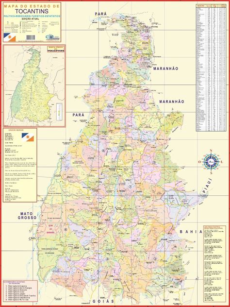Mapas Do Estado Do Tocantins