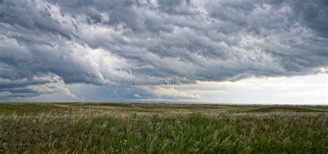 Dramatic Storm Over The Plains Stock Photo Image Of Blue Wind 190151090