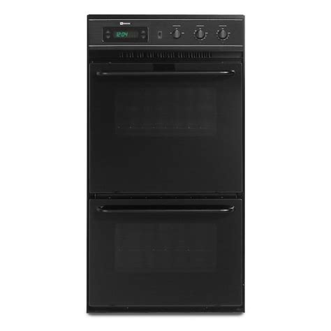 Maytag 24 In Double Electric Wall Oven Black In The Double Electric