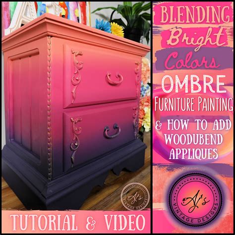 Ombre Furniture Painting Tutorial And Video