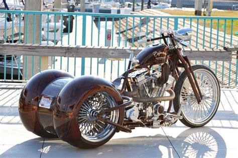 Lowrider Style Custom Trike With Full Rear Fenders And Springer Front