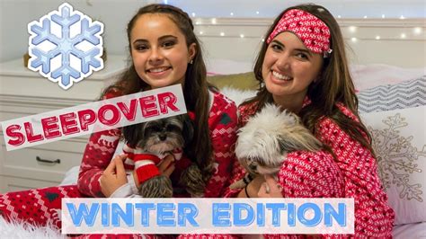 What To Do At A Sleepover Winter Edition Youtube