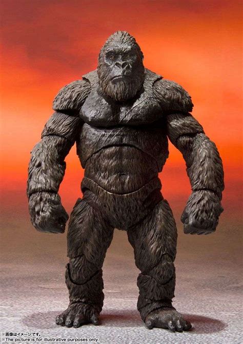 A new toy package for godzilla vs. Godzilla vs. Kong 2021 S.H. MonsterArts Actionfigur Kong ...