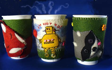 Cute Coffee Cup Cozies 5 Steps With Pictures Instructables