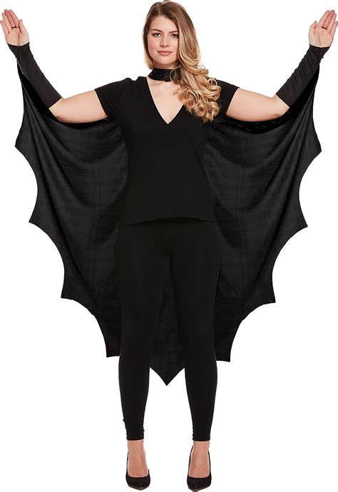 Wings Tails Ears And Noses Adult Gothic Vampire Bat Wings Cape Wing Costume Ladies Halloween