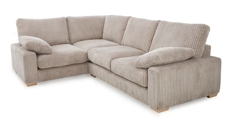 Dfs Right Hand Facing 2 Seater Corner Sofa Crosby Chunky Soft Cord And
