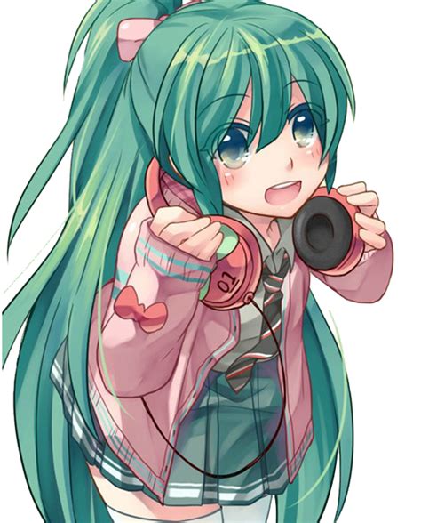 Cute Hatsune Miku Png Image Background Png Arts