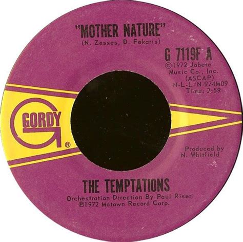 The Temptations Mother Nature Stereo Promo Version Lyrics Genius Lyrics