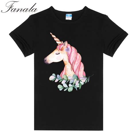 Casual Solid Short O Neck Women Sleeve T Shirt Pink Unicorn In T Shirts
