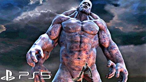 Kratos Vs Atlas Titan Boss Fight Scene God Of War 4K ULTRA HD YouTube