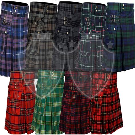 Customize Scottish Kilts Scottish Clan Tartan Kilts 16 Oz Etsy