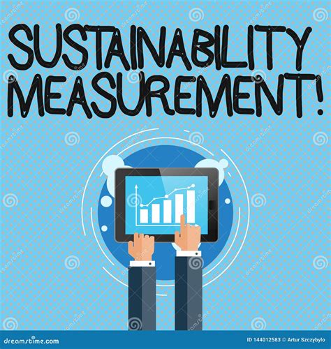 Conceptual Hand Writing Showing Sustainability Measurement Business Photo Showcasing Measure