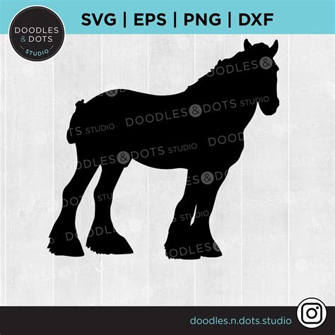 Clydesdale Svg Shire Svg Draft Horse Draught Horse Svg Etsy