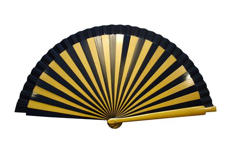 Striped Art Deco Hand Fan Mustahöyhen Online Boutique