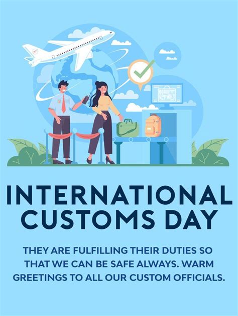 Under Protection International Customs Day Birthday Greeting