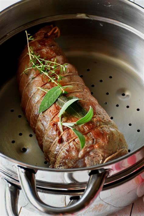 Recetas de cocinas al vapor. Roast beef al vapor con puré de patata al limón | Comida ...