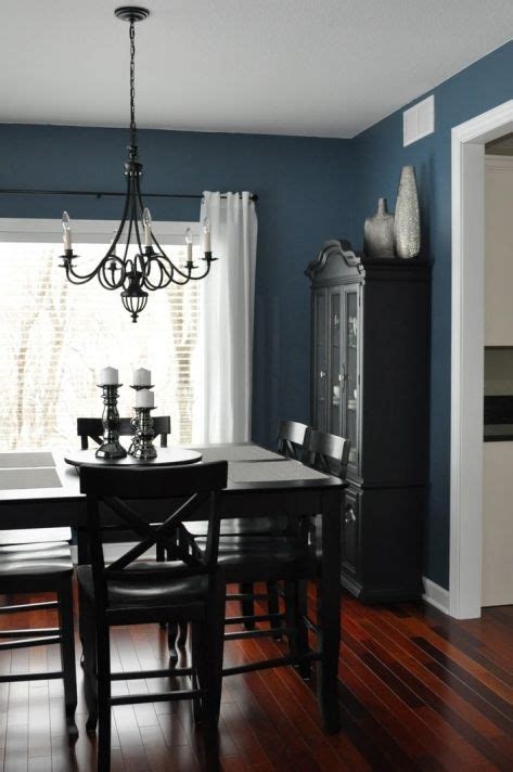 Dark Blue Dining Room Paint Colors Saltandblues In 2020 Modern