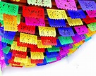 Buy 5 Pk Mexican Fiesta Decorations, Papel Picado Banner 60 ft total ...