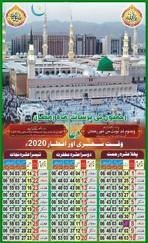 Ramzan sehr o iftar fasting timings by country for fiqa hanafi. Ramadan Calendar 2021 Pakistan With Sehr & Iftar Timetable