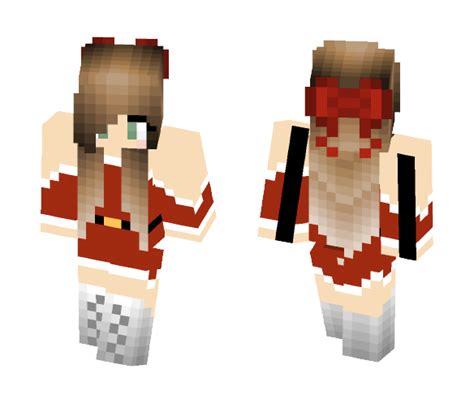 Get Christmas Girl With Bow Minecraft Skin For Free Superminecraftskins