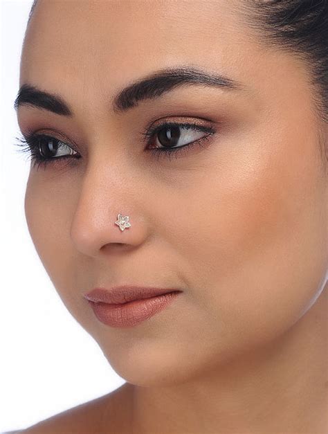 Buy Classic Silver Nose Pin Online At