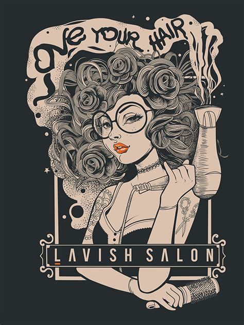 Illustrated T Shirt For A Salon Shirt Illustration Graphic Tshirt