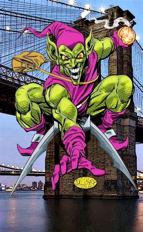 The Green Goblin Comic Book Villains Green Goblin Spiderman Marvel Comics Art
