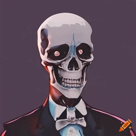 Skeleton In Suit And Tie Pfp On Craiyon