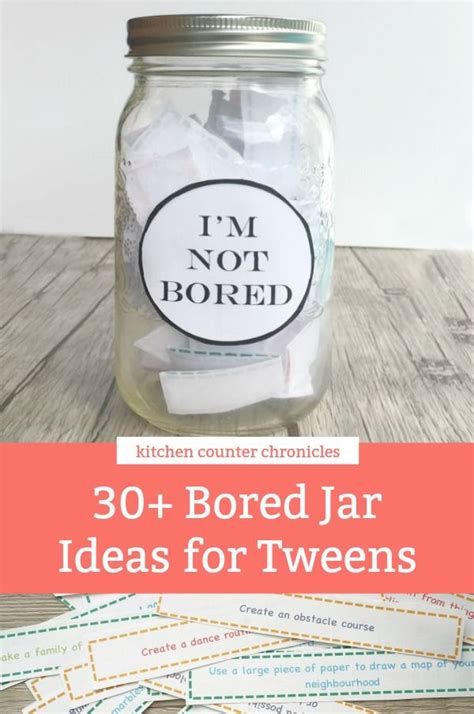 Im Bored Jar Activities For Tweens Free Printable Bored Jar