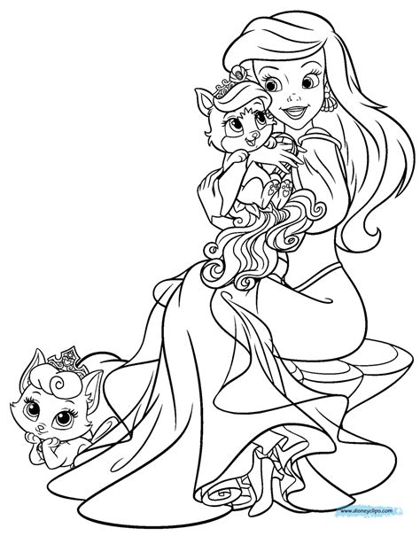 Belle Ariel And Cinderella Coloring Pages Coloring Home