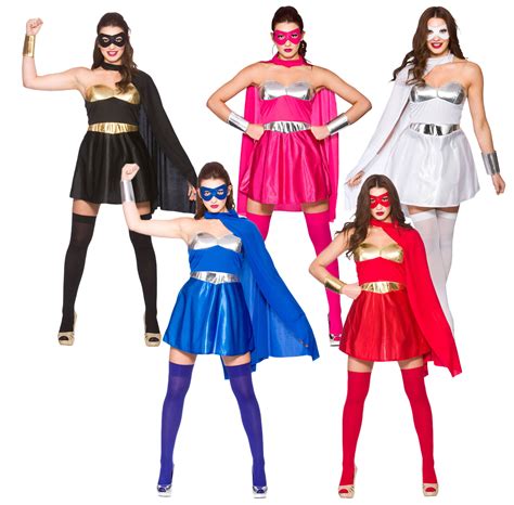 Hot Superhéroes Damas Vestido Elaborado Super Héroe De Cómic Para