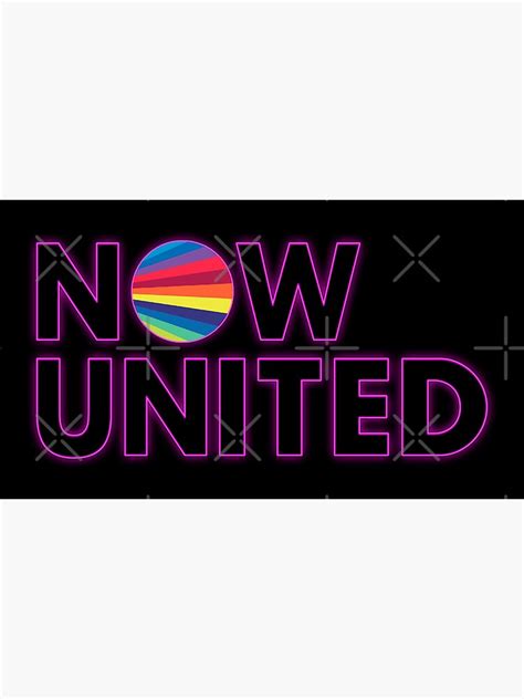 Now United Neon Pink Sticker By Mixednichos Redbubble