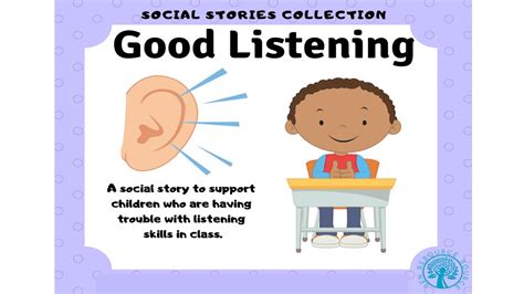 Good Listening Social Story By Teach Simple