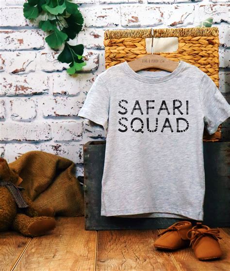 Safari Kids Shirt Safari Squad Youth T Shirt Safari Etsy