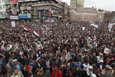 Protests Erupt In Yemen Amid Saudi Airstrikes News Radio Kman