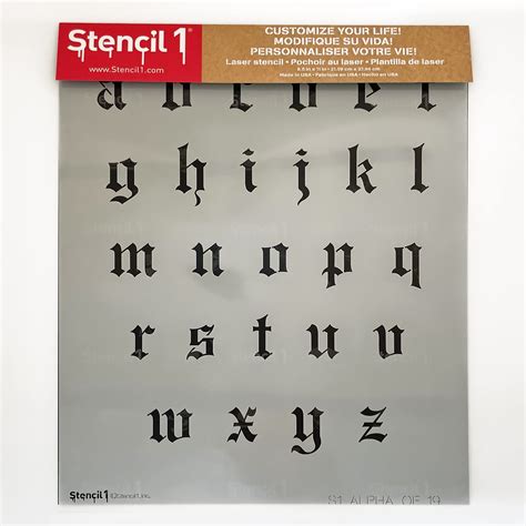 Stencil1 Letter Stencils 1 Old English Calligraphy Letters And Numbers
